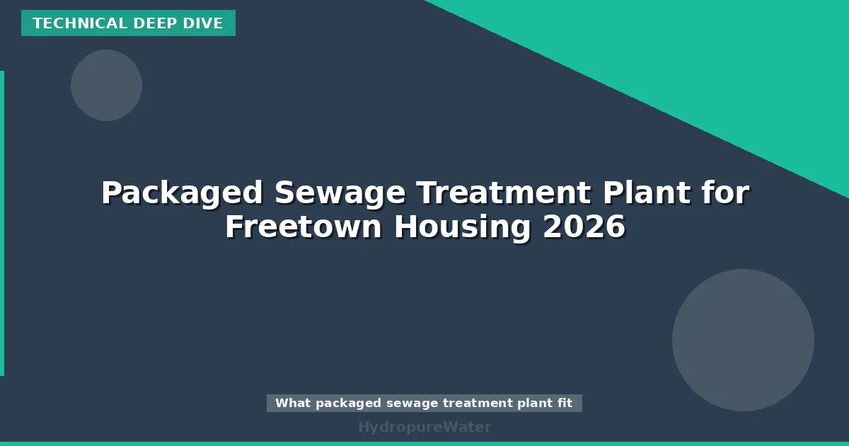 Packaged Sewage Treatment Plant for Freetown Housing 2026