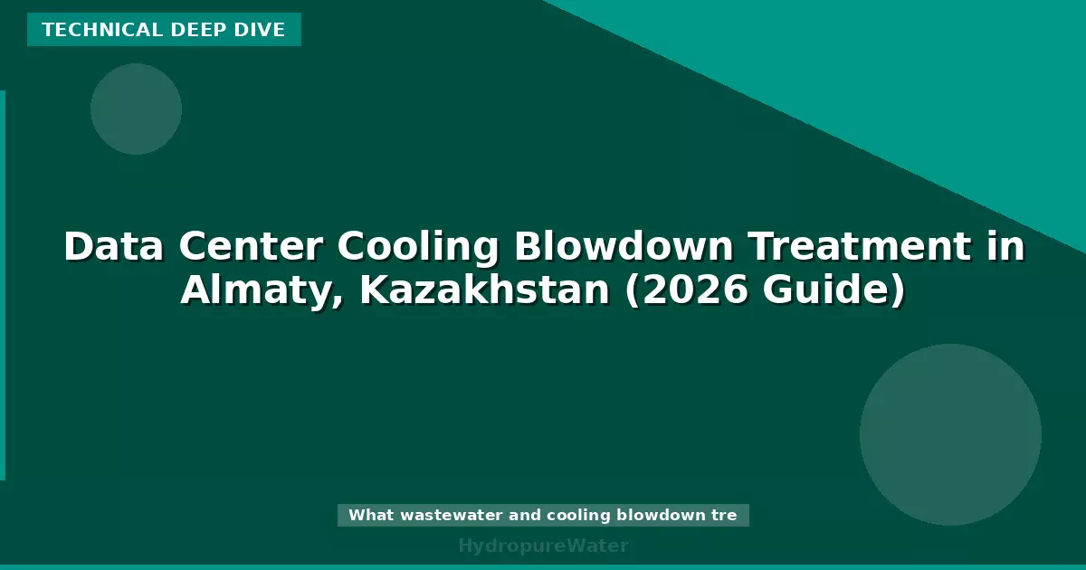 Traitement de la purge de déconcentration d'une tour de refroidissement à Almaty, Kazakhstan (guide 2026)