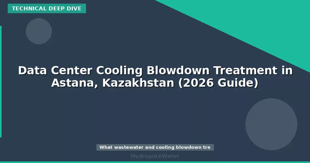 Data Center Cooling Blowdown Treatment in Astana, Kazakhstan (2026 Guide)