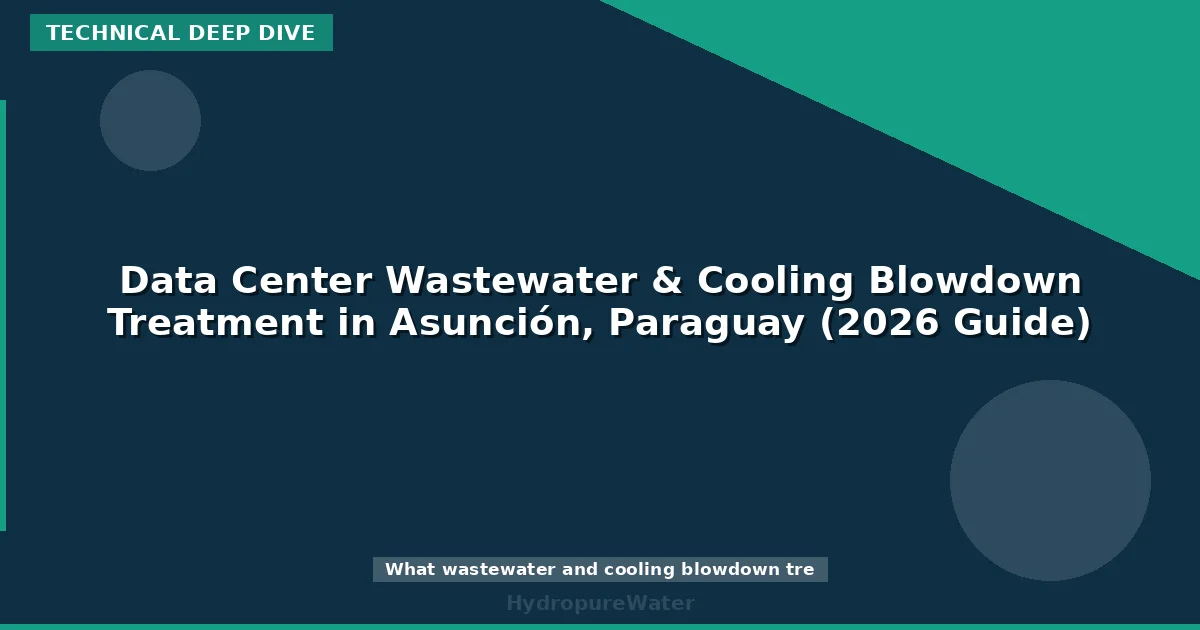 Data Center Wastewater & Cooling Blowdown Treatment in Asunción, Paraguay (2026 Guide)