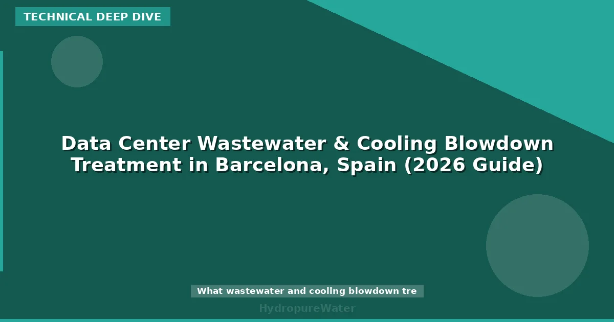 Data Center Wastewater & Cooling Blowdown Treatment in Barcelona, Spain (2026 Guide)