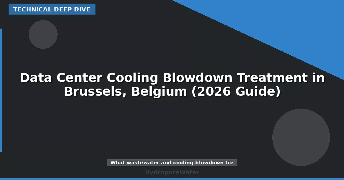 Data Center Cooling Blowdown Treatment in Brussels, Belgium (2026 Guide)
