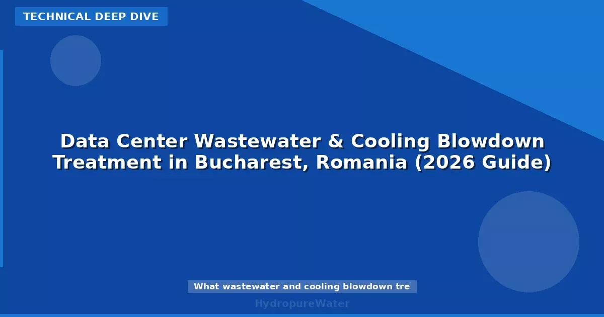 Data Center Wastewater & Cooling Blowdown Treatment in Bucharest, Romania (2026 Guide)