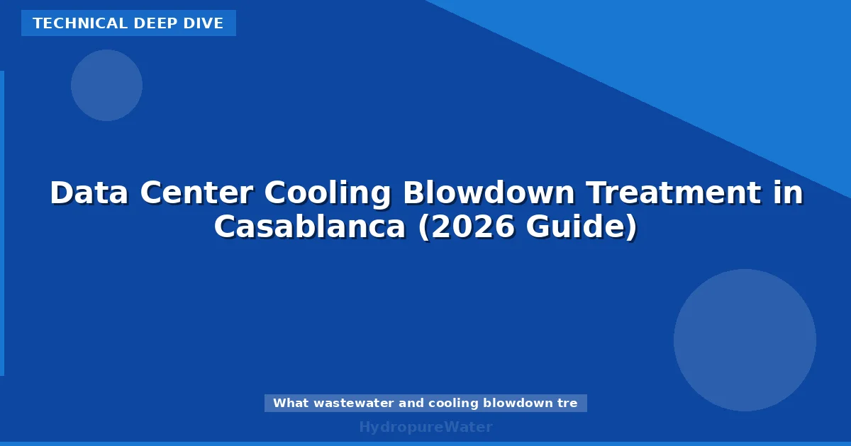 Data Center Cooling Blowdown Treatment in Casablanca (2026 Guide)