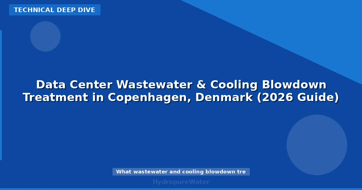 Data Center Wastewater & Cooling Blowdown Treatment in Copenhagen, Denmark (2026 Guide)