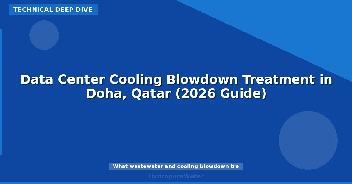 Data Center Cooling Blowdown Treatment in Doha, Qatar (2026 Guide)