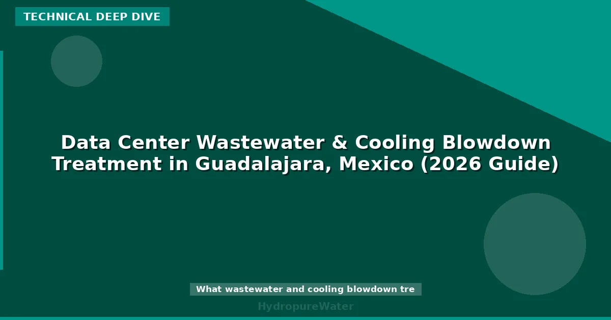 Data Center Wastewater & Cooling Blowdown Treatment in Guadalajara, Mexico (2026 Guide)