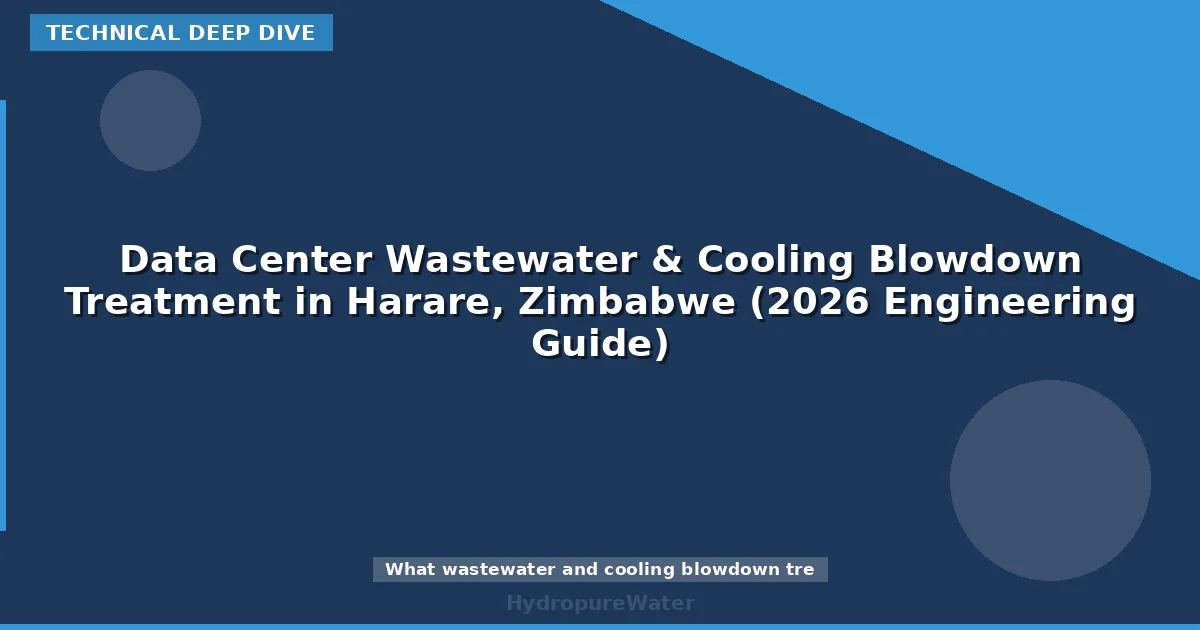 Data Center Wastewater & Cooling Blowdown Treatment in Harare, Zimbabwe (2026 Engineering Guide)