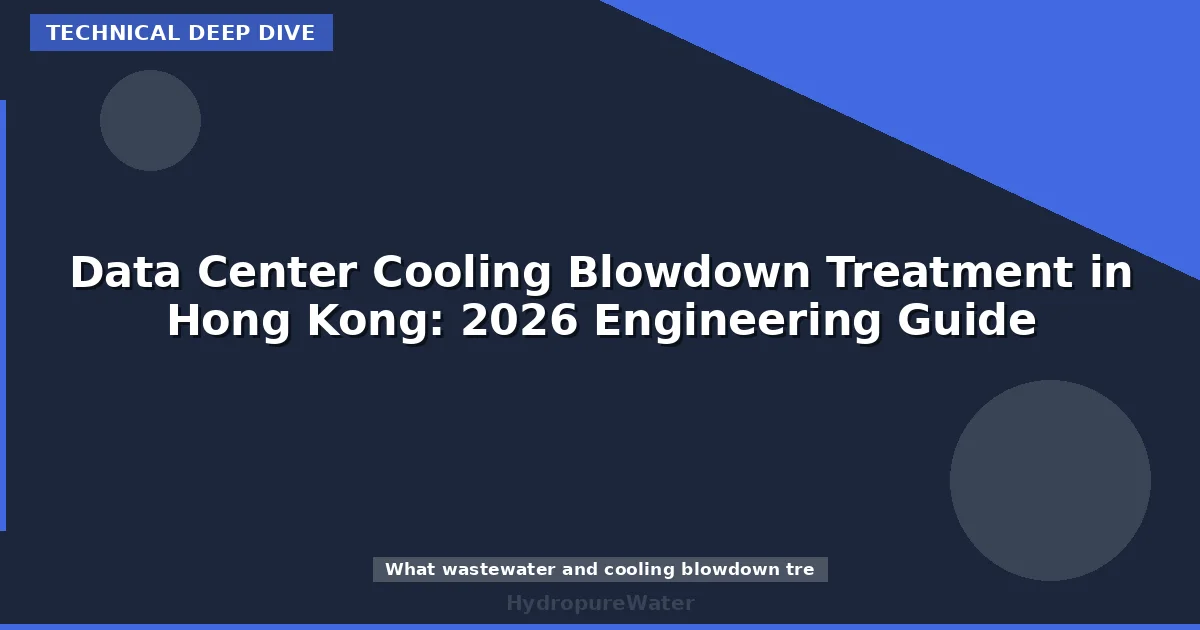 Data Center Cooling Blowdown Treatment in Hong Kong: 2026 Engineering Guide