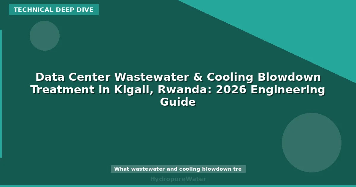 Data Center Wastewater & Cooling Blowdown Treatment in Kigali, Rwanda: 2026 Engineering Guide