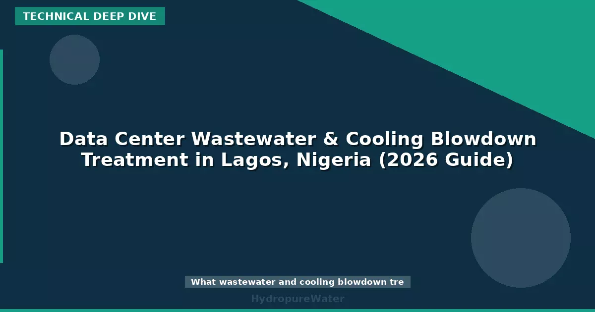 Data Center Wastewater & Cooling Blowdown Treatment in Lagos, Nigeria (2026 Guide)