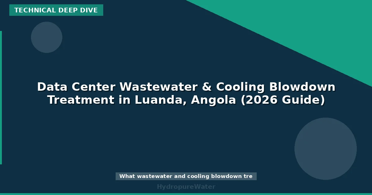 Data Center Wastewater & Cooling Blowdown Treatment in Luanda, Angola (2026 Guide)