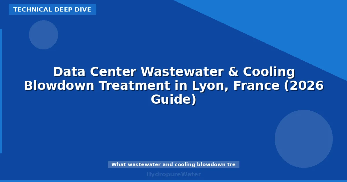 Data Center Wastewater & Cooling Blowdown Treatment in Lyon, France (2026 Guide)