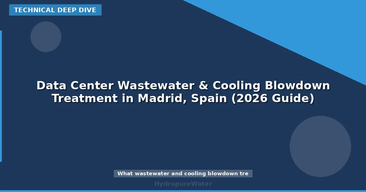 Data Center Wastewater & Cooling Blowdown Treatment in Madrid, Spain (2026 Guide)