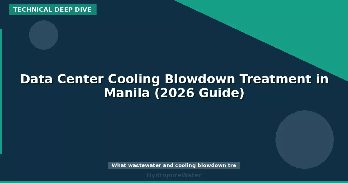 Data Center Cooling Blowdown Treatment in Manila (2026 Guide)