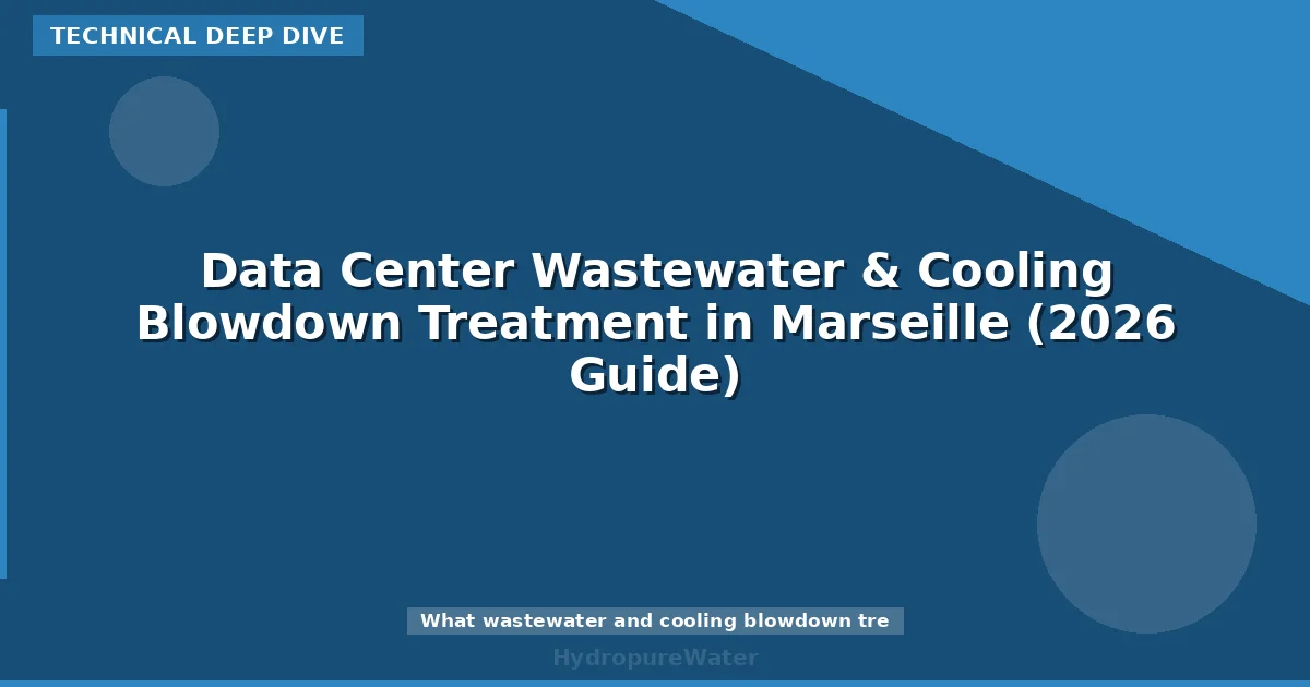 Data Center Wastewater & Cooling Blowdown Treatment in Marseille (2026 Guide)