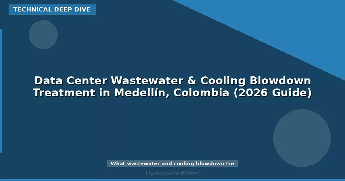 Data Center Wastewater & Cooling Blowdown Treatment in Medellín, Colombia (2026 Guide)