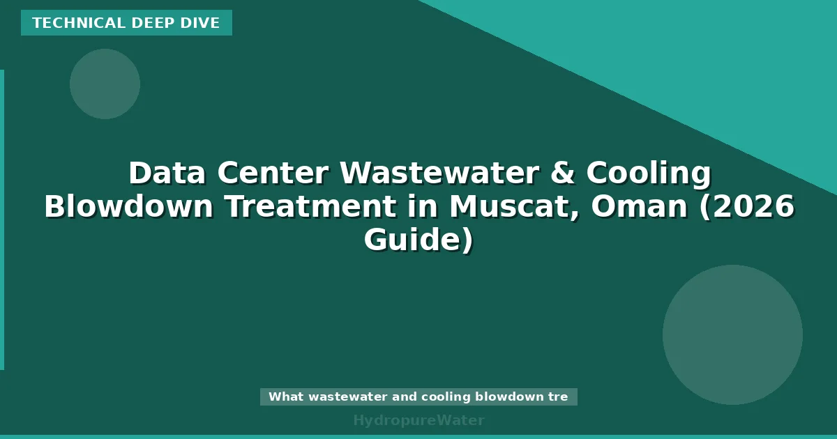 Data Center Wastewater & Cooling Blowdown Treatment in Muscat, Oman (2026 Guide)