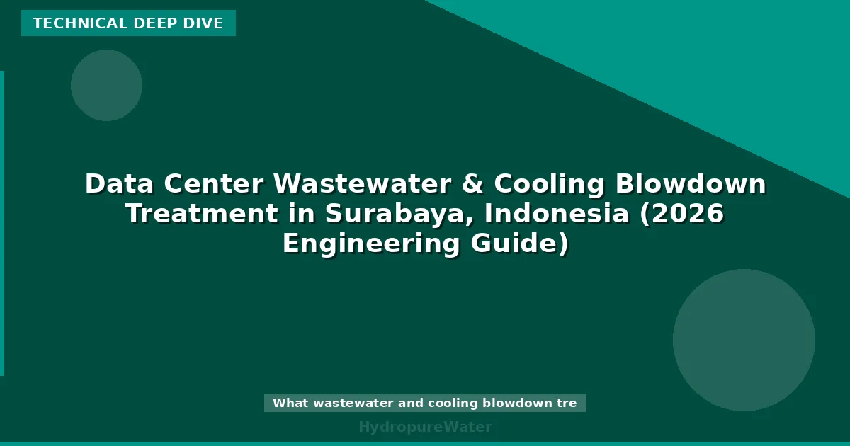 Data Center Wastewater & Cooling Blowdown Treatment in Surabaya, Indonesia (2026 Engineering Guide)