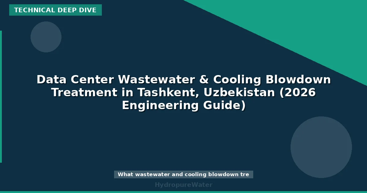 Data Center Wastewater & Cooling Blowdown Treatment in Tashkent, Uzbekistan (2026 Engineering Guide)