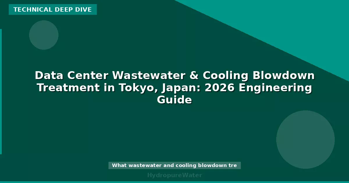 Traitement des eaux usées et de la purge de déconcentration des data centers à Tokyo, Japon : guide d'ingénierie 2026