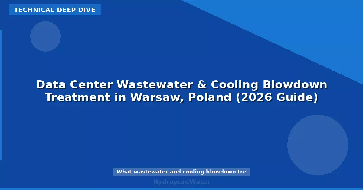 Data Center Wastewater & Cooling Blowdown Treatment in Warsaw, Poland (2026 Guide)