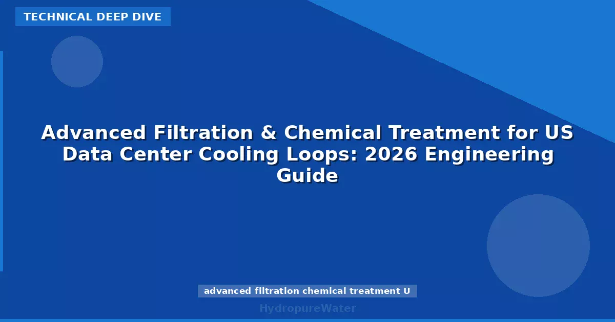 Advanced Filtration & Chemical Treatment for US Data Center Cooling Loops: 2026 Engineering Guide