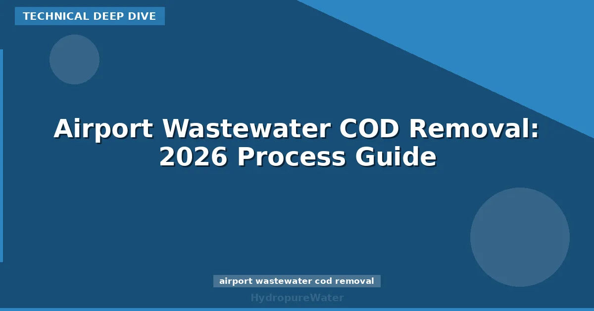 Airport Wastewater COD Removal: 2026 Process Guide