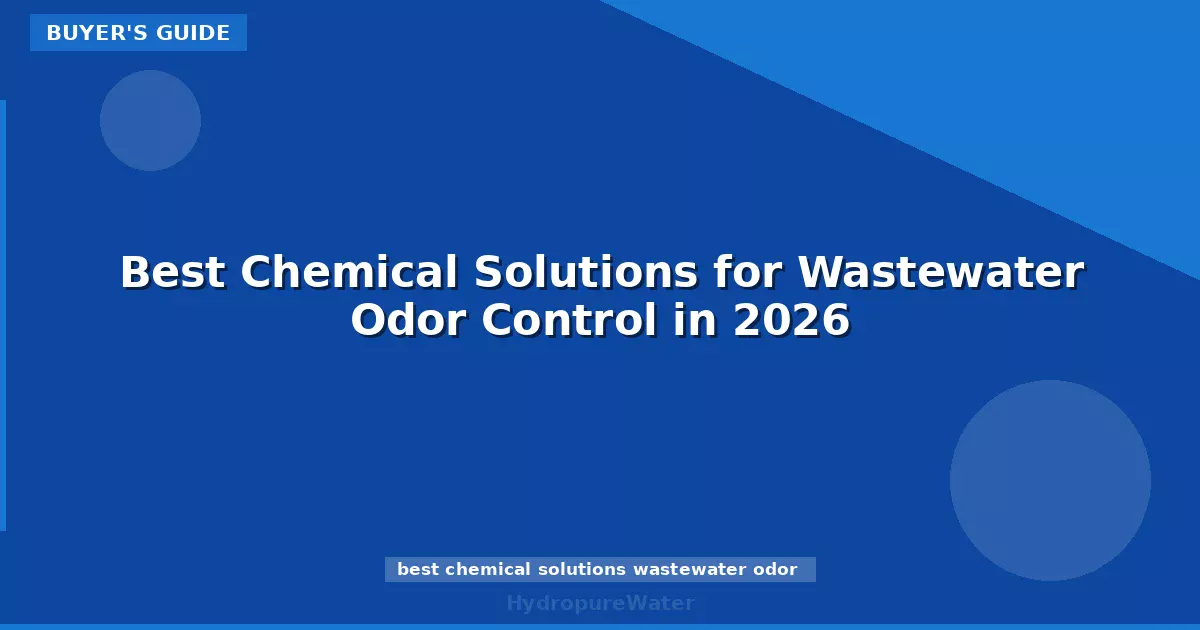 Best Chemical Solutions for Wastewater Odor Control in 2026