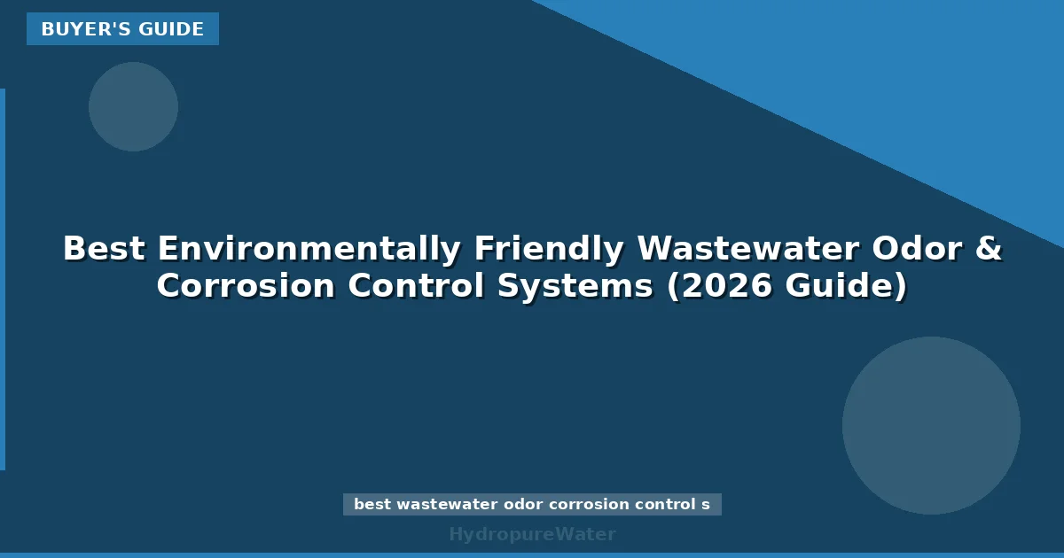 Best Environmentally Friendly Wastewater Odor & Corrosion Control Systems (2026 Guide)