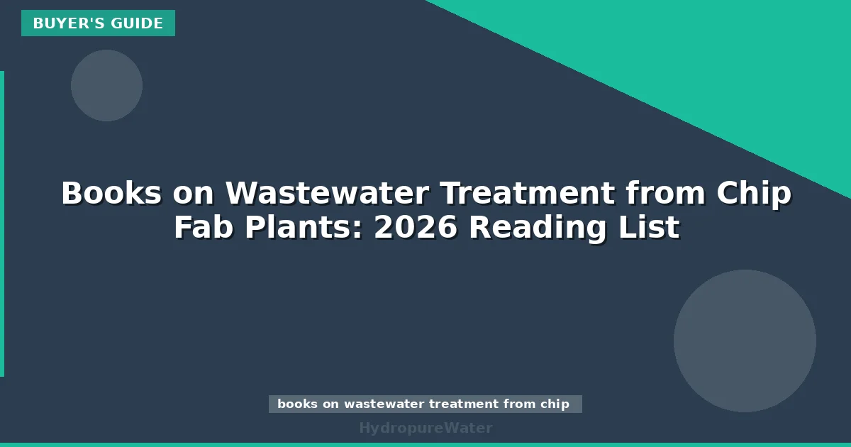 Books on Wastewater Treatment from Chip Fab Plants: 2026 Reading List