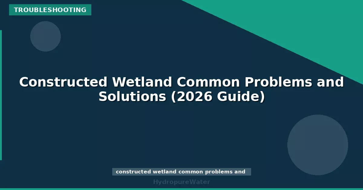 Constructed Wetland Common Problems and Solutions (2026 Guide)