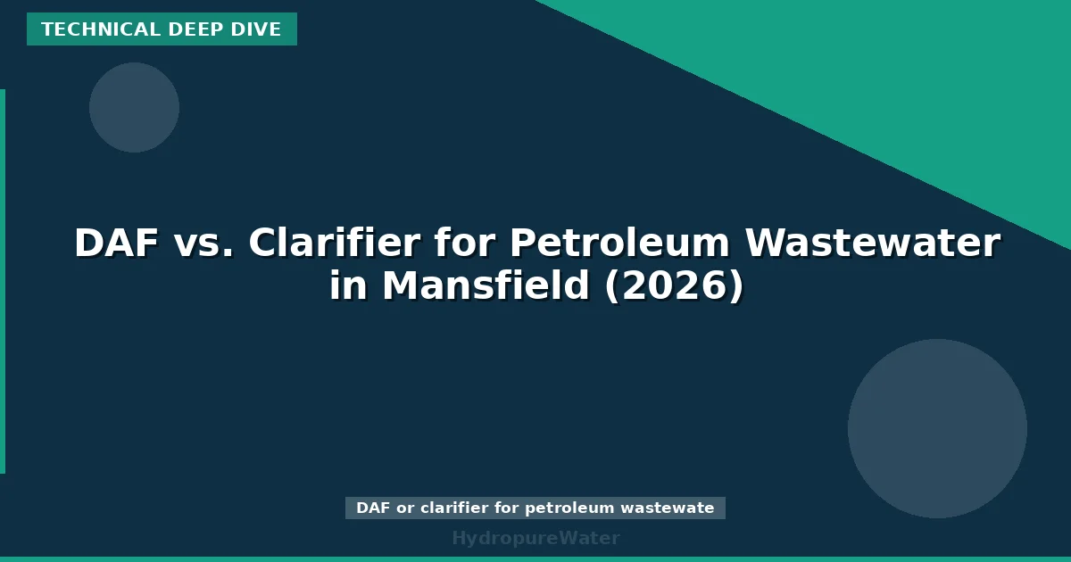 DAF vs. Clarifier for Petroleum Wastewater in Mansfield (2026)