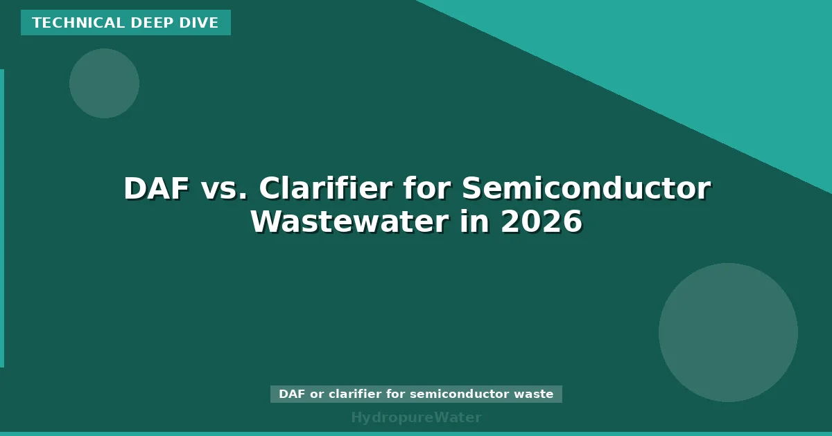 DAF vs. Clarifier for Semiconductor Wastewater in 2026