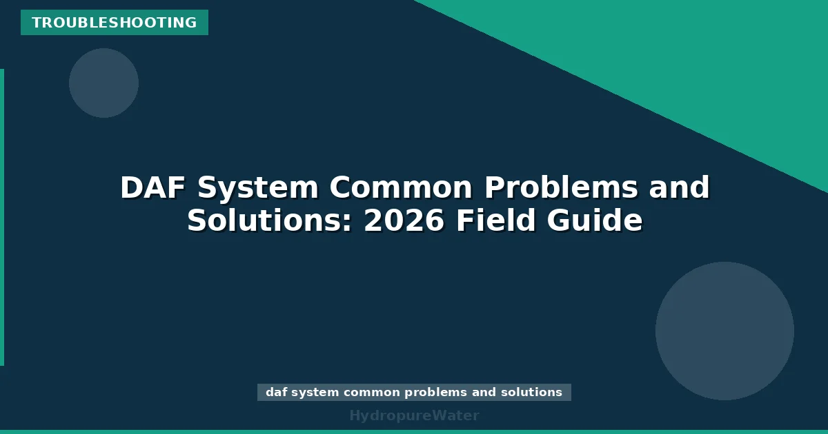 DAF System Common Problems and Solutions: 2026 Field Guide