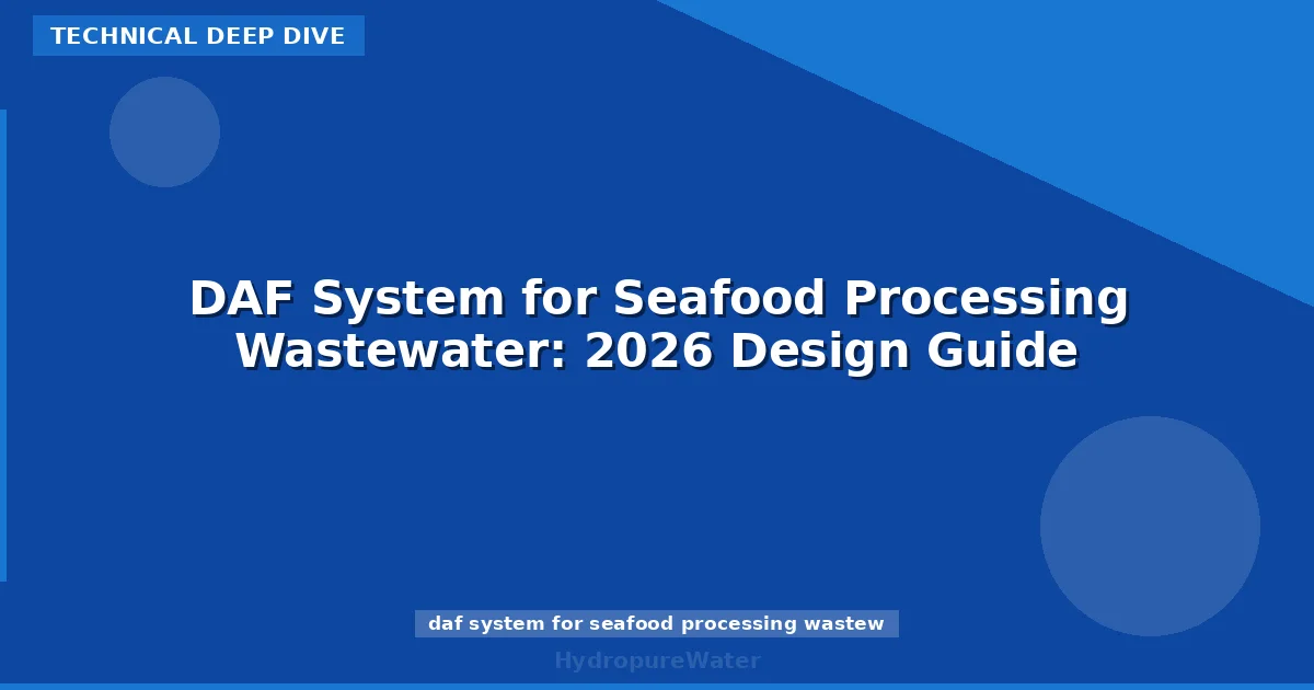 DAF System for Seafood Processing Wastewater: 2026 Design Guide