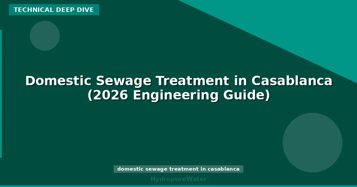Domestic Sewage Treatment in Casablanca (2026 Engineering Guide)