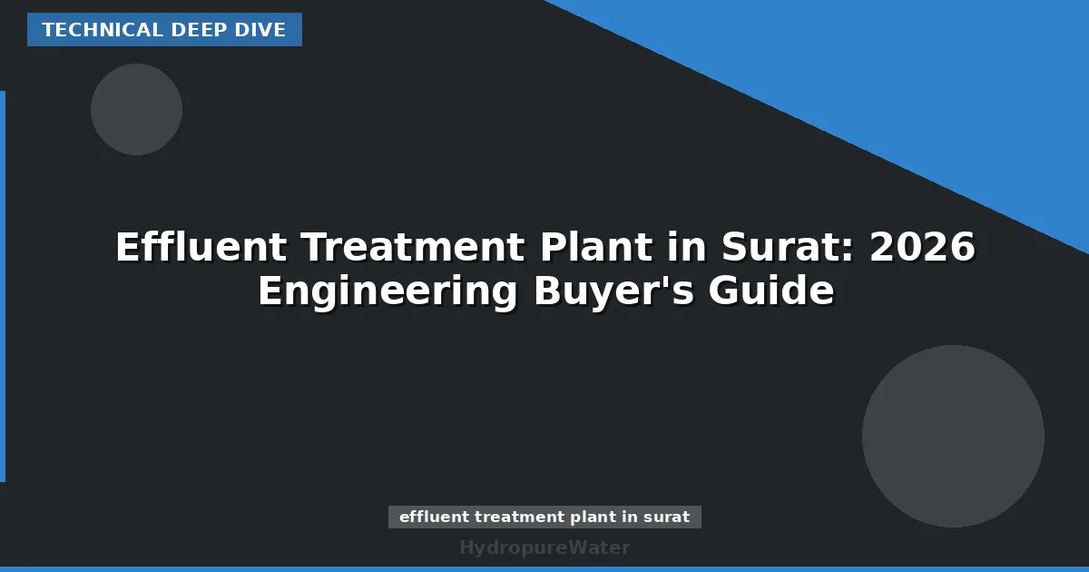 Effluent Treatment Plant in Surat: 2026 Engineering Buyer's Guide