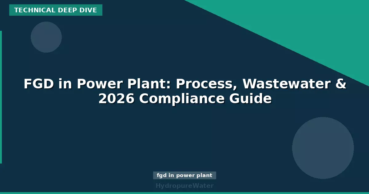 FGD in Power Plant: Process, Wastewater & 2026 Compliance Guide