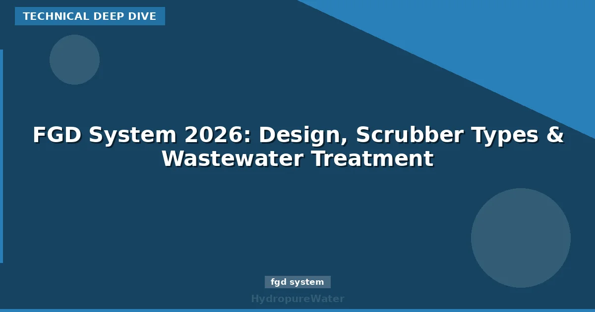 FGD System 2026: Design, Scrubber Types & Wastewater Treatment