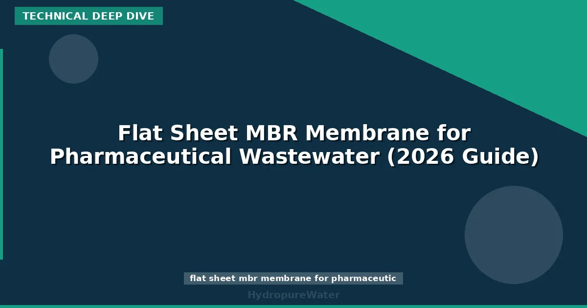 Flat Sheet MBR Membrane for Pharmaceutical Wastewater (2026 Guide)