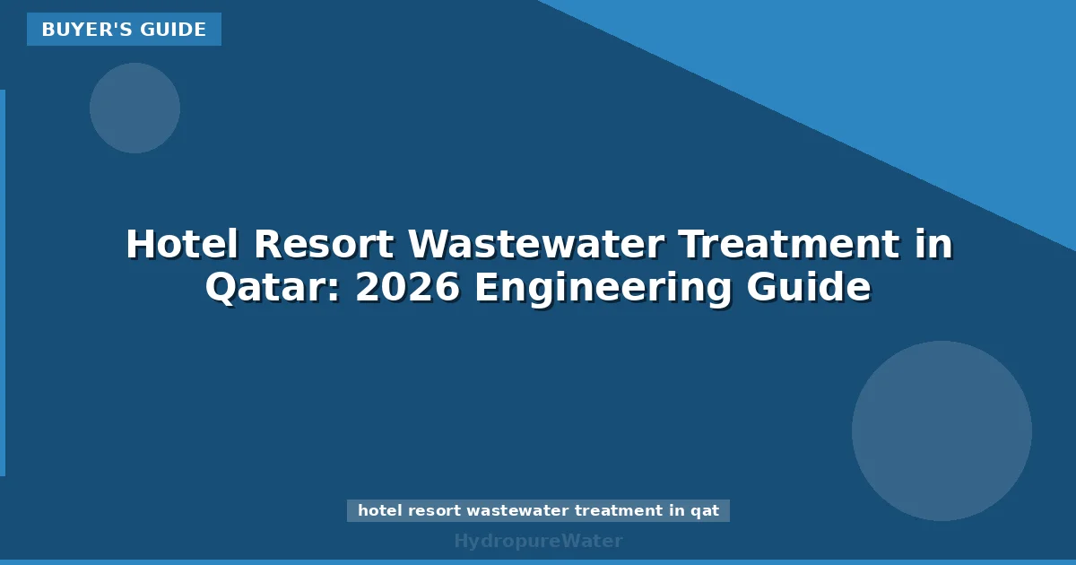 Hotel Resort Wastewater Treatment in Qatar: 2026 Engineering Guide