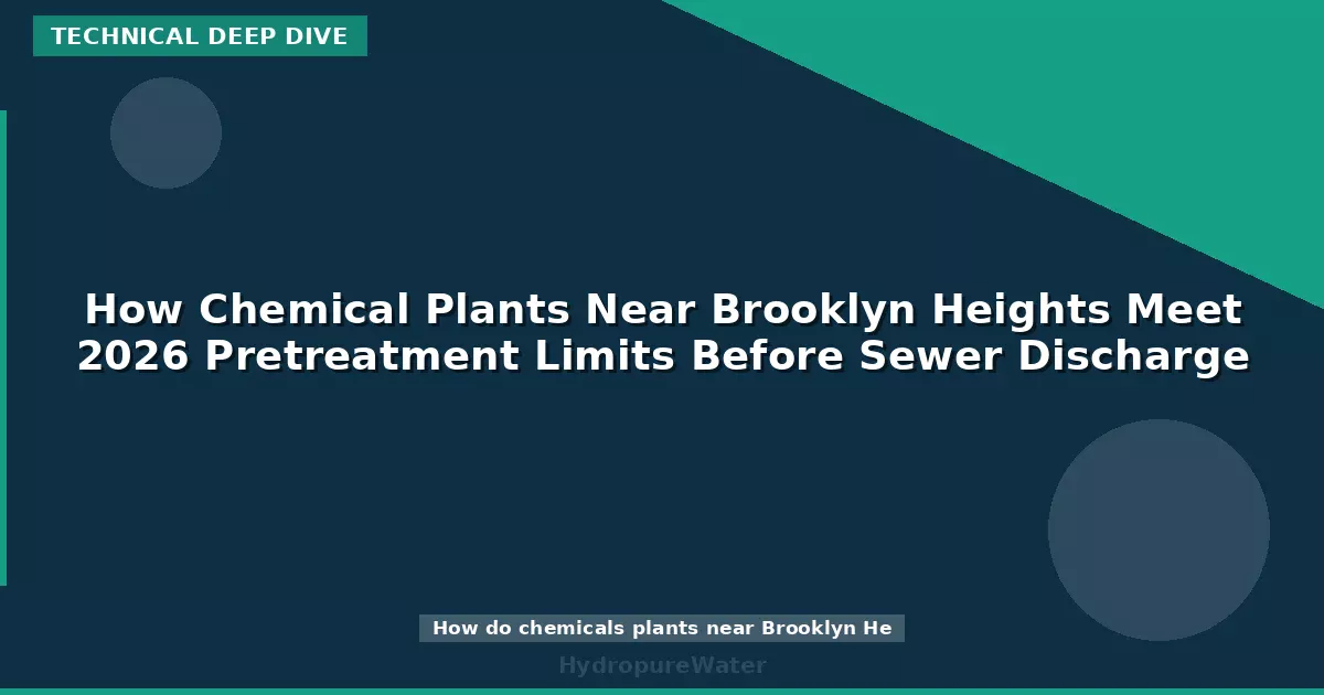 How Chemical Plants Near Brooklyn Heights Meet 2026 Pretreatment Limits Before Sewer Discharge