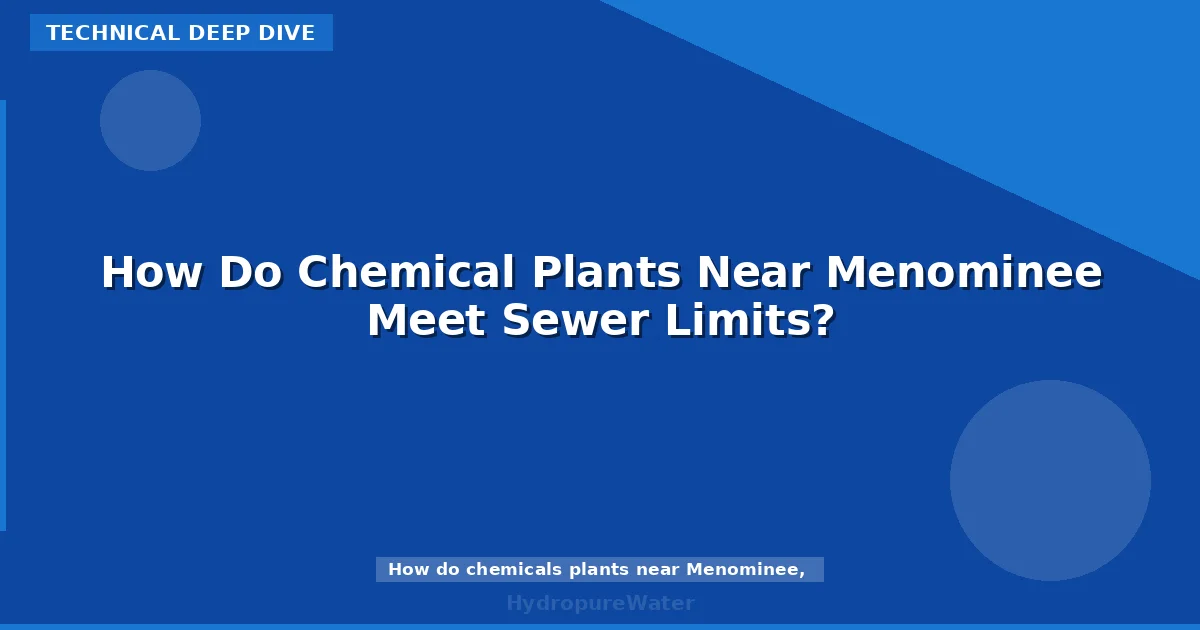 How Do Chemical Plants Near Menominee Meet Sewer Limits?