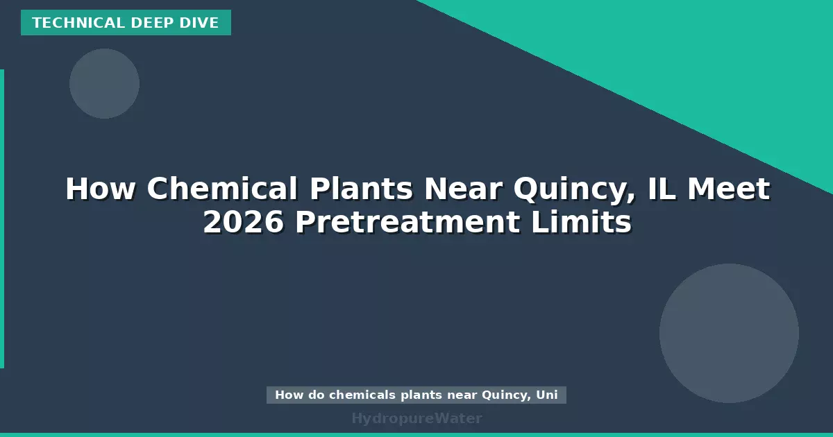 How Chemical Plants Near Quincy, IL Meet 2026 Pretreatment Limits