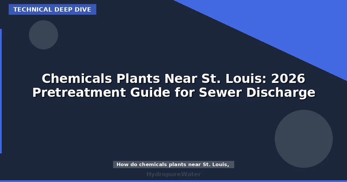 Chemicals Plants Near St. Louis: 2026 Pretreatment Guide for Sewer Discharge