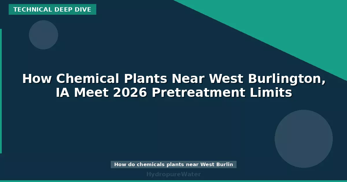 How Chemical Plants Near West Burlington, IA Meet 2026 Pretreatment Limits