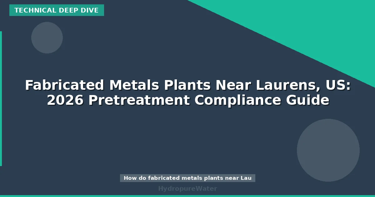 Fabricated Metals Plants Near Laurens, US: 2026 Pretreatment Compliance Guide