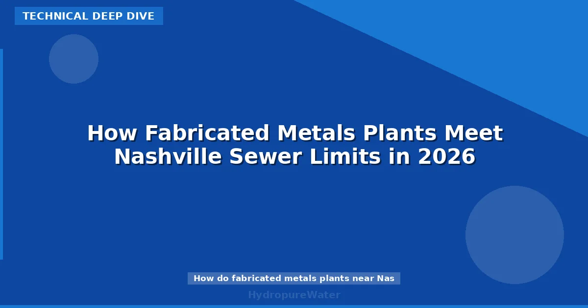How Fabricated Metals Plants Meet Nashville Sewer Limits in 2026