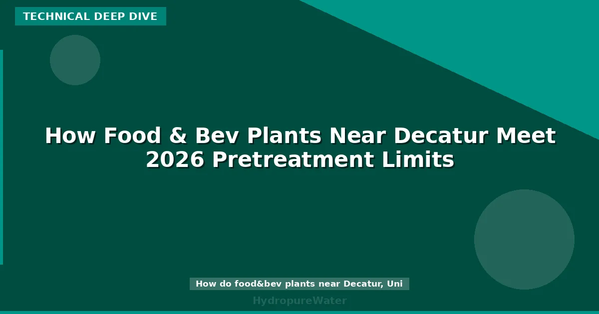 How Food & Bev Plants Near Decatur Meet 2026 Pretreatment Limits